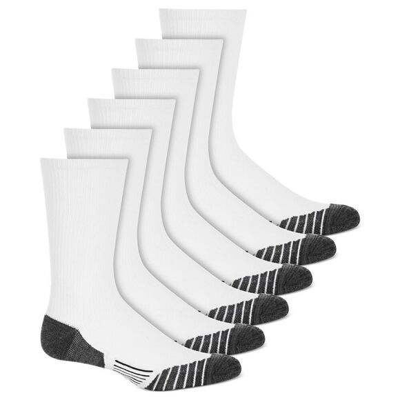 ID Ideology Men's 6-Pk. Rapidry Crew Socks, Created for Macy's - White - Picture 1 of 3